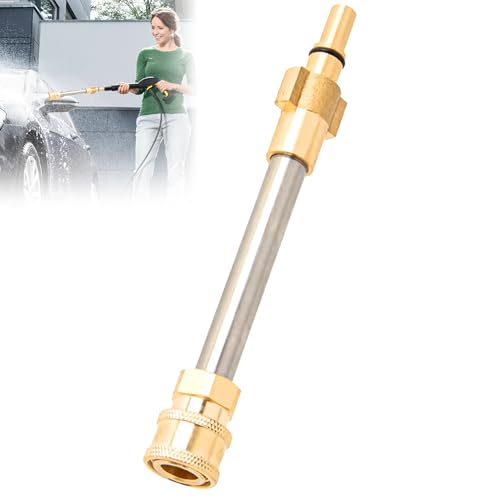 1 x Hochdruckreiniger-Pistolen-Adapter, Schneeschaumlanzen-Adapter mit 1 Bürste, Hochdruckreiniger-Zubehör für die Reinigung von Fahrzeugen, Messingmaterial, Hochdruckreiniger-Adapter für Bosch Aqt 1 x Hochdruckreiniger-Pistolen-Adapter, Schneeschaumlanzen-Adapter mit 1 Bürste, Hochdruckreiniger-Zubehör für die Reinigung von Fahrzeugen, Messingmaterial, Hochdruckreiniger-Adapter für Bosch Aqt von Noenaeni