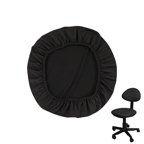 1 x schwarze Bürostuhlhusse, einfach zu installieren, elastisch, abnehmbar, waschbar, bequem, Computer-Sitzkissenbezug, Schreibtischhussen zum Drehen, Armlehnen, Drehgelenk, Spielstuhl 1 x schwarze Bürostuhlhusse, einfach zu installieren, elastisch, abnehmbar, waschbar, bequem, Computer-Sitzkissenbezug, Schreibtischhussen zum Drehen, Armlehnen, Drehgelenk, Spielstuhl von Noenaeni