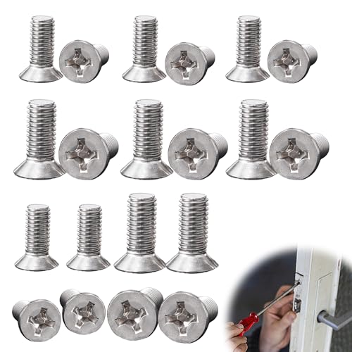Madenschrauben für Verriegelungsanwendungen, M3,5 M4, Flachkopf-Maschinenschrauben, 304 Edelstahl, kleine Schrauben für Möbel, Armaturen, Leuchten, Reparaturen, Holzbearbeitung, 20 Stück Madenschrauben für Verriegelungsanwendungen, M3,5 M4, Flachkopf-Maschinenschrauben, 304 Edelstahl, kleine Schrauben für Möbel, Armaturen, Leuchten, Reparaturen, Holzbearbeitung, 20 Stück von Noenaeni