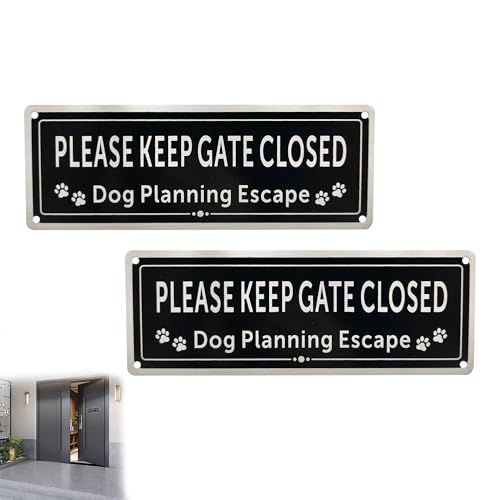 Schild mit Aufschrift "Please Close the Gate", Hundeschilder für Tore, 8,9 x 24,9 cm, schwarz, Aluminium, wetterfest, lichtbeständig, UV-geschützt, langlebige Tinte, leicht zu lesen und zu Schild mit Aufschrift "Please Close the Gate", Hundeschilder für Tore, 8,9 x 24,9 cm, schwarz, Aluminium, wetterfest, lichtbeständig, UV-geschützt, langlebige Tinte, leicht zu lesen und zu von Noenaeni