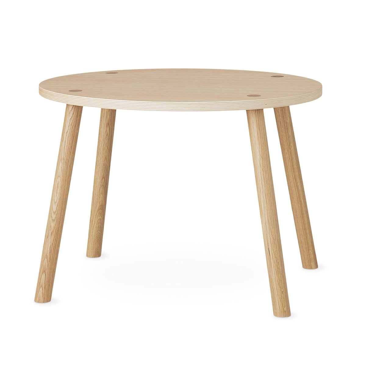 Nofred   Mouse Kindertisch Oval 64 X 46 Cm Eiche Matt Lackiert Tisch Möbel  B-Ware von Nofred