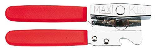 Nogent*** 04040G Maxi Kim Dosenöffner, Edelstahl, Griff aus Kunststoff, Rot von Nogent