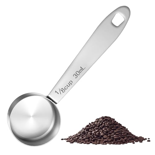 Nogeqi 2 Stück 30Ml Messlöffel Set, Edelstahl Dosierlöffel Silber Measuring Spoons Kurz Griff, Kaffeelöffel Portionierer Scoop Löffel Protein Löffel Für Kaffee, Tee, Gewürze, Zucker Nogeqi 2 Stück 30Ml Messlöffel Set, Edelstahl Dosierlöffel Silber Measuring Spoons Kurz Griff, Kaffeelöffel Portionierer Scoop Löffel Protein Löffel Für Kaffee, Tee, Gewürze, Zucker von Nogeqi