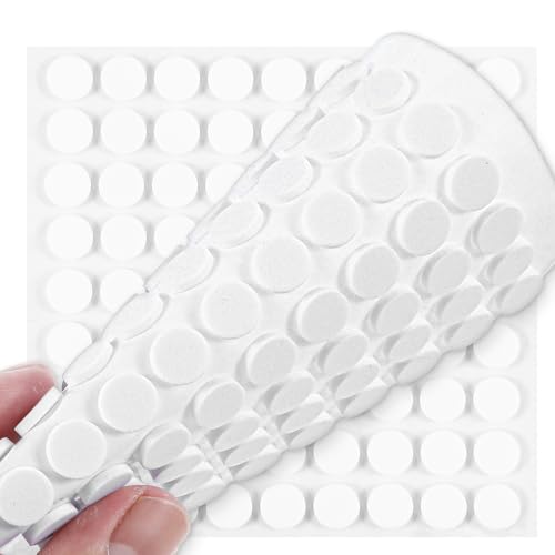 Nogeqi 324 Stück Filzgleiter Selbstklebend Weiß, Prämie Rund Stuhl Filzgleiters für Stühle, Dicker Möbelgleiter Filz Selbstklebende, Klebefilz Filzunterlage Schützen Sie Ihre Holzfußböden von Nogeqi