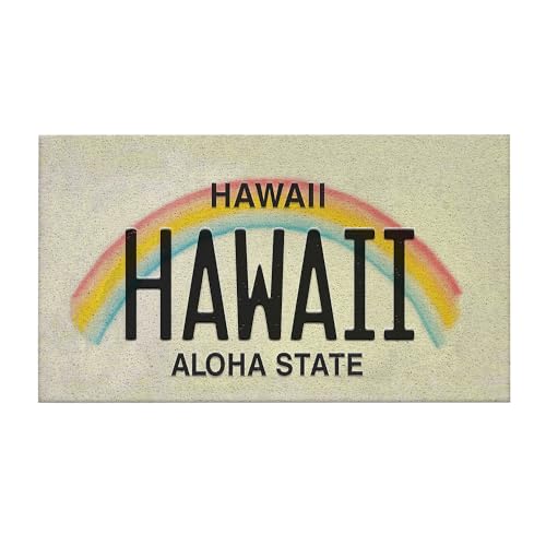 Nogrit Strand-Badematte, rutschfeste Duschmatte für Badezimmerboden, Küstenstrand, Badezimmerteppiche, Hawaii-Aloha-Haustürmatte, Außeneingang, PVC-Spulenmatte, 43,2 x 76,2 cm von Nogrit