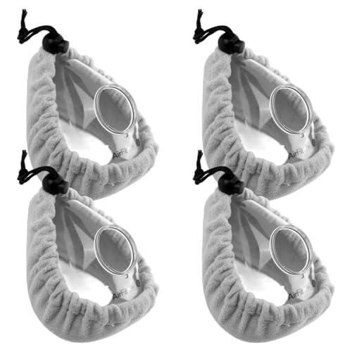 CPAP Masken Liner Kompatibel mit ResMed AirFit und AirTouch F20 F10,Soft Masken Kissenbezüge passend für eine Vielzahl von Nasen,Mundmasken & die Meisten Vollmasken,Wiederverwendbar (Hellgrau) von Nogsay