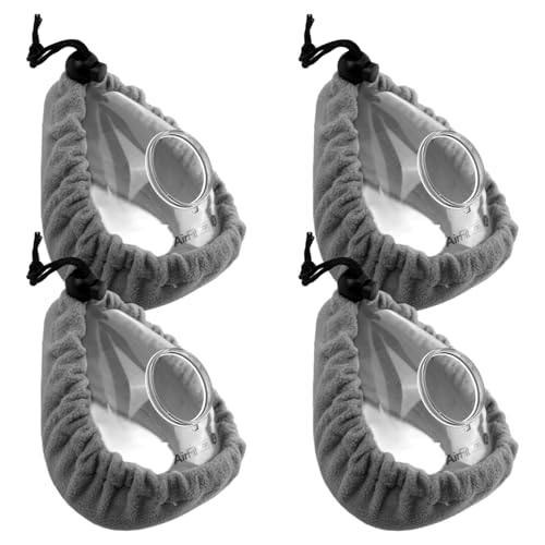 CPAP Masken Liner Kompatibel mit ResMed AirFit und AirTouch F20 F10,Soft Masken Kissenbezüge passend für eine Vielzahl von Nasen,Mundmasken & die Meisten Vollmasken,Wiederverwendbar (Tiefgrau) von Nogsay