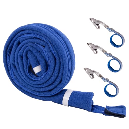 CPAP Schlauchabdeckungen 180cm CPAP Schlauchabdeckung mit 3-Halteclips, weicher Fleece Schlauch Wrap Isolator mit Reißverschluss, Universal-Fit für alle CPAP Schläuche und Schläuche von Nogsay