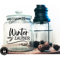 Rub On Sticker - Weihnachtlicher Aufkleber Winterzauber Winter Dekoration Cozy Home Frohe Weihnachten von NohobbyShopDE