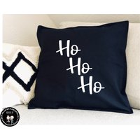 Weihnachtliche Kissenhülle - 50x50 Hohoho Winter Weihnachten Home Dekoration von NohobbyShopDE