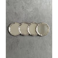 Bmf Geschmückte Versilberte Untersetzer | Seltenes 4Er Set Runde Für Gläser Drink-Tischuntersetzer Hergestellt in West Germany, 70Er Jahre Bmf Geschmückte Versilberte Untersetzer | Seltenes 4Er Set Runde Für Gläser Drink-Tischuntersetzer Hergestellt in West Germany, 70Er Jahre von Noirumm