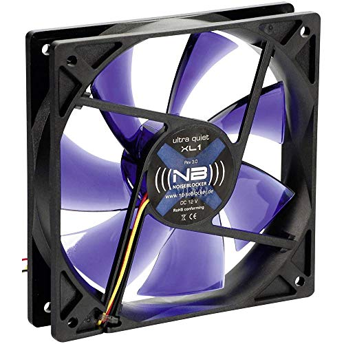 (((noiseblocker))) BlackSilentFan XL-1 - 120x120x25mm - 3Pin - 1000U/min - 13dbA - 69m3/h von Noiseblocker