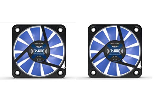 Noiseblocker BlackSilentFan XM-1 (2er Pack) - 40x40x10mm, 3Pin - 9/12V, 2800U/min, 9dbA, 4.9m³/h - Lüfter für Desktop von Noiseblocker