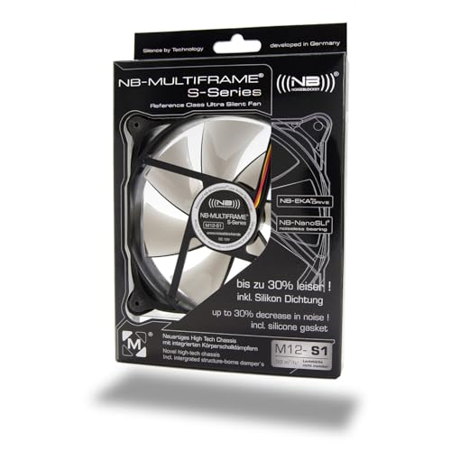 Noiseblocker M12-S1 S-Series Multiframe Gehäuse-Lüfter 120mm von Noiseblocker