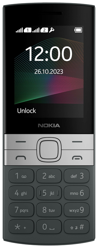 Nokia 150 2 G Edition 2023 Handy Tastenhandy 2.4 Zoll 4 Mb Micro Usb Sim Schwarz B-Ware von Nokia