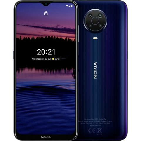 Nokia G20 Dual Sim Smartphone 64 Gb 6.5 Zoll 16.5 Cm Dual Sim Android 11 Blau B-Ware von Nokia