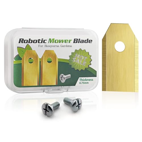 36 Teiliges Set Von Mähroboter Klingen, Rasenmähermesser Mit Schrauben, Messer Für Gardena m ä Hroboter Kompatibel Mit Automower, Gardena, Husqvarna von Nokwocy