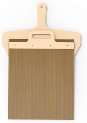 Gleitender Pizzaschieber, Antihaft-Pizzaschieber mit Holzgriff - Gleitender Pizzaschieber für einfaches Übertragen - perfekt für Innen- und Außenöfen, Stein, Grill (Smart Pizza Slider) von Nokwocy