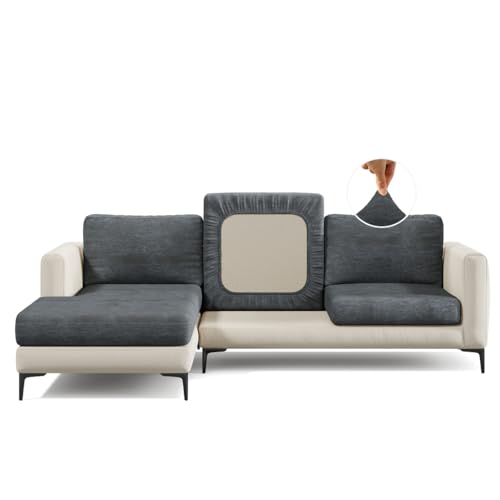 Nolan Interior Miracle Sofabezug – Plüsch-Chaisel-Kissenbezug mit ultraweichem, dehnbarem, dickem Chenille-Stoff – mittelgroß, Sesam – haustiersicher, schmutzsicher, einfache Passform, leicht zu von Nolan Interior