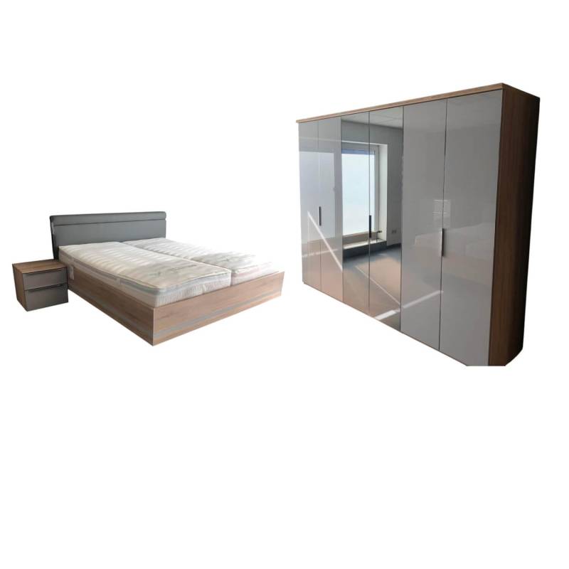 Schlafzimmer Horizont 110 Concept Me 500 Alegro 2 Sonoma Eiche Nachbildung Glas ... von Nolte