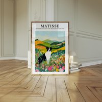 Matisse Inspired Print - Border Collie in The Meadow Of Colors von NomadCanvasEU
