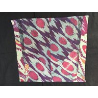 Antike Tadschikistan Seide Ikat Fragment Panel Aus Dem 19.jh Mit Originalem Futter 66 X60 cm 26 "X 24' Kostenloser Versand Antike Tadschikistan Seide Ikat Fragment Panel Aus Dem 19.jh Mit Originalem Futter 66 X60 cm 26 "X 24' Kostenloser Versand von NomadicTribalArt