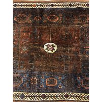 Antike Beluch Tasche Gesicht Reine Wolle Natürliche Farbe 90x72 cm 35 "x28' von NomadicTribalArt