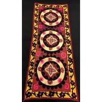 Antike Usbekistan Handgemachte Suzani Von Aufgaben, 185 X 72 cm 73 28 Zoll Kostenloser Versand von NomadicTribalArt