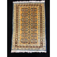 Vintage Perser Teppich Yastk Reine Wolle Natürliche Farbe in Perfektem Zustand 88 X 60 cm 35 24 Zoll Kostenloser Versand von NomadicTribalArt