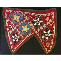 Vintage Usbekistan Suzani Türbehang, Wand Dekor 100X90cm 40' X 35' Versandkostenfrei von NomadicTribalArt