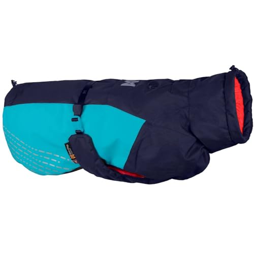 Non-stop dogwear Glacier Jacket 2.0 |322| Leichte und Funktionelle, warme Jacke, Farbe:Blau/Orange, Größe:40 von Non-stop dogwear