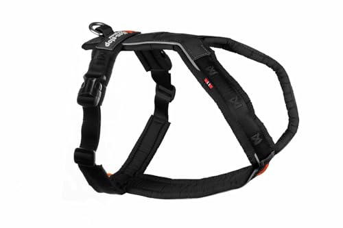 Non-stop dogwear Line Harness 5.0 |214| Führ und Alltagsgeschirr, Farbe:Schwarz, Größe:G 3 von Non-stop dogwear