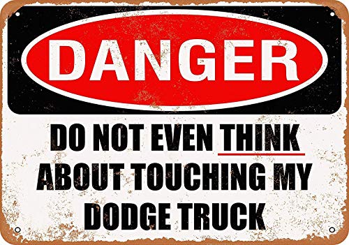 Don't Touch My Dodge Blechschild Retro Blech Metall Schilder Poster Deko Vintage Kunst Türschilder Schild Warnung Hof Garten Cafe Toilette Club Geschenk von None Brand