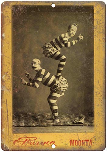 Moonta Circus Blechschild Retro Blech Metall Schilder Poster Deko Vintage Kunst Türschilder Schild Warnung Hof Garten Cafe Toilette Club Geschenk von Hongxin