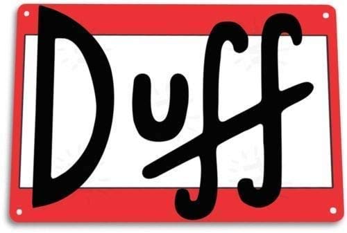 None Brand Duff Beer Tin Cartoon Simpsons Bar Pub Cave Blechschild Retro Metall Poster Vintage Kunst Schild Schilder Hof Garten Tür Cafe Pub Toilette Geburtstag von Hongxin