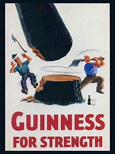 None Brand Guinness For Strength Retro Wanddekoration Metall Blechschild bemalt Kunst Poster Dekoration Plakette Warnung Cafe Garage Party Spiel Zimmer Türschilder von Hongxin