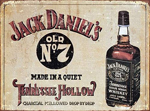 None Brand Jack Daniels Blechschild Retro Metall Poster Vintage Kunst Schild Schilder Hof Garten Tür Cafe Pub Toilette Geburtstag Weihnachten Geschenk von None Brand