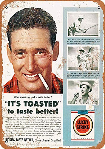 None Brand Lucky Strike Zigaretten Retro Wanddekoration Metall Blechschild bemalt Kunst Poster Dekoration Plakette Warnung Cafe Garage Party Spiel Zimmer Türschilder von Hongxin