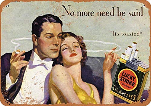 None Brand Lucky Strike Zigaretten Retro Wanddekoration Metall Blechschild bemalt Kunst Poster Dekoration Plakette Warnung Cafe Garage Party Spiel Zimmer Türschilder von Hongxin