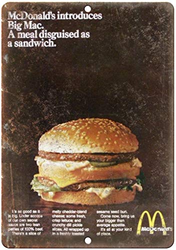 None Brand McDonald's Big Mac Retro Wanddekoration Metall Blechschild bemalt Kunst Poster Dekoration Plakette Warnung Cafe Garage Party Spiel Zimmer Türschilder None Brand McDonald's Big Mac Retro Wanddekoration Metall Blechschild bemalt Kunst Poster Dekoration Plakette Warnung Cafe Garage Party Spiel Zimmer Türschilder von Hongxin