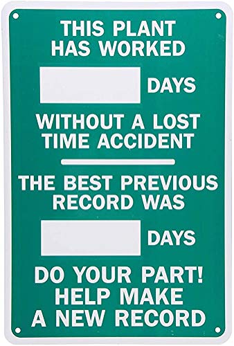 None Brand Plant Worked_Days Without Accident Blechschild Retro Metall Poster Vintage Kunst Schild Schilder Hof Garten Tür Cafe Pub Toilette Geburtstag Weihnachten Geschenk None Brand Plant Worked_Days Without Accident Blechschild Retro Metall Poster Vintage Kunst Schild Schilder Hof Garten Tür Cafe Pub Toilette Geburtstag Weihnachten Geschenk von Hongxin