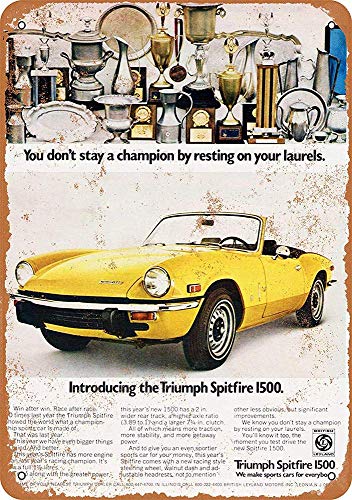 None Brand Triumph Retro Wanddekoration Metall Blechschild bemalt Kunst Poster Dekoration Plakette Warnung Cafe Garage Party Spiel Zimmer Türschilder von None Brand