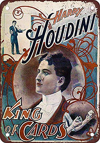 Noone Brand Harry Houdini King of Cards Retro-Wanddekoration Metallblechschild bemalt Kunst Poster Dekoration Plakette Warnung Cafe Garage Party Spiel Zimmer Türschilder Noone Brand Harry Houdini King of Cards Retro-Wanddekoration Metallblechschild bemalt Kunst Poster Dekoration Plakette Warnung Cafe Garage Party Spiel Zimmer Türschilder von Hongxin