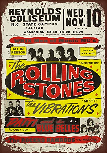 Noone Brand Rolling Stones Retro Wanddekoration Metall Blechschild bemalt Kunst Poster Dekoration Plakette Warnung Cafe Garage Party Spiel Zimmer Türschilder von Hongxin