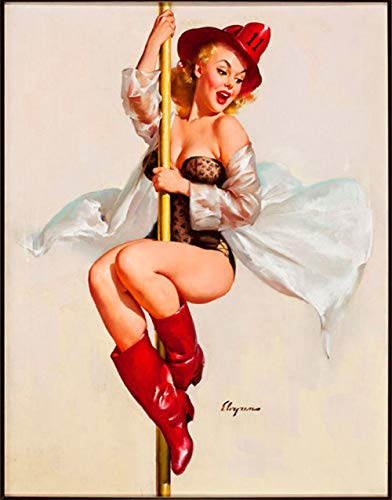 Pole dancer Blechschild Retro Blech Metall Schilder Poster Deko Vintage Kunst Türschilder Schild Warnung Hof Garten Cafe Toilette Club Geschenk von Hongxin