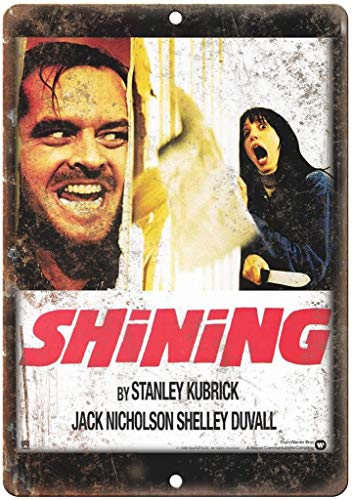 Shining By Stanley Kubric Blechschild Retro Blech Metall Schilder Poster Deko Vintage Kunst Türschilder Schild Warnung Hof Garten Cafe Toilette Club Geschenk von Hongxin