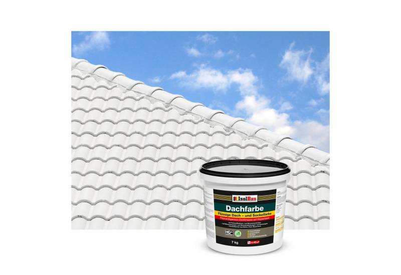 None Dachfarbe Dachfarbe Sockelfarbe Weiss 7 kg Fassadenfarbe Farbe Dachbeschichtung, 1x 7kg Sockel- Dachfarbe Weiss, Sockelfarbe, Außenfarbe. von None