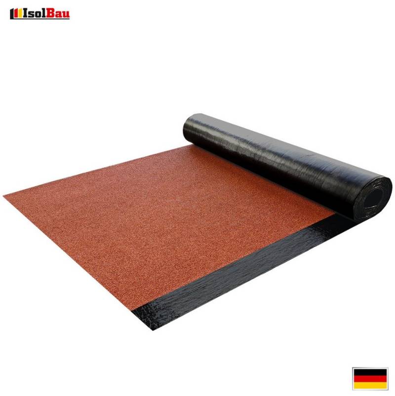 None Dachschindeln Schweißbahn PYE PV 200 S5 beschiefert ROT 5m² Bitumenbahn SBS, Bitumen-Schweißbahn PYE PV 200 S5 beschiefert ROT 5 m² (1 Rolle) von None