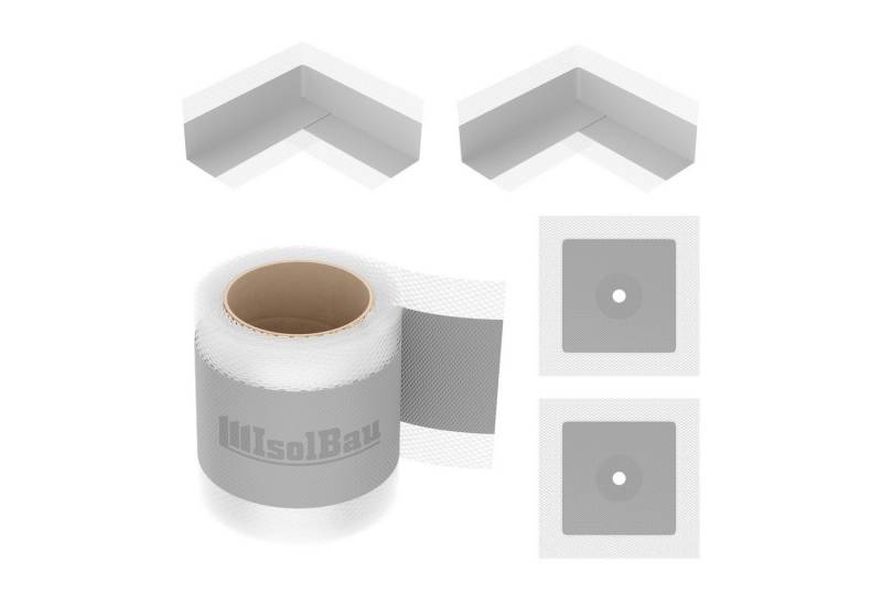 None Dichtband Isolbau 107G Bandset 5 m Abdichtung Dusche Bad Küche Toiletten Duschen Küchen Wasch- und Kellerräume Terrasse Balkone Sauna von None