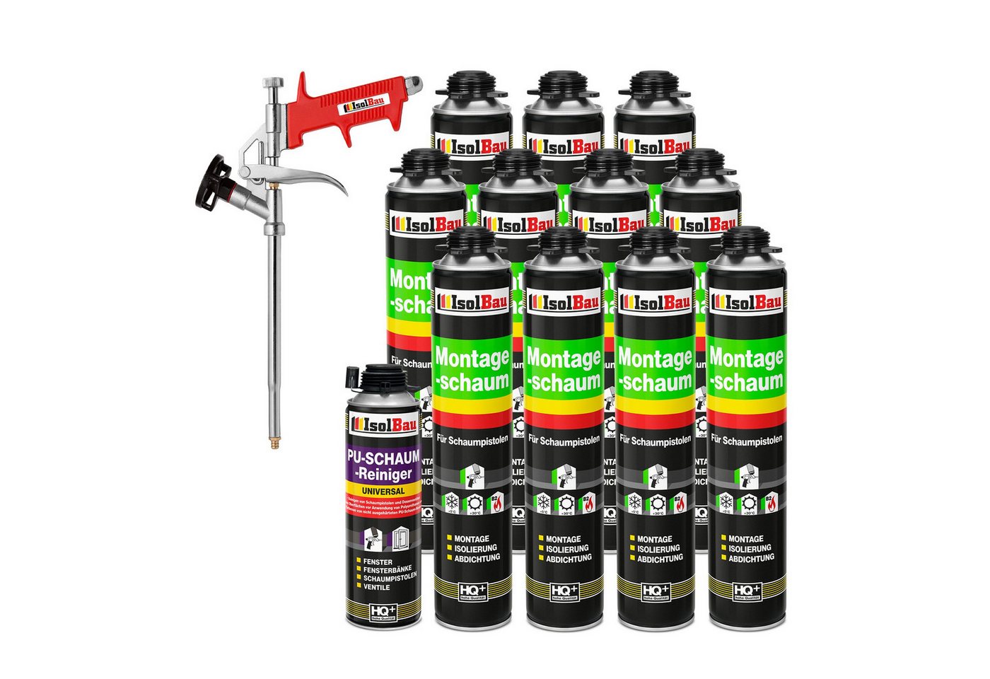 None Fenster SET Pistolenschaum 11x750 ml Schall Schaumpistole Wärmedämmung, PCV-Profile Holz Holzwerkstoffe Ziegelsteine Beton Gips Metall None Fenster SET Pistolenschaum 11x750 ml Schall Schaumpistole Wärmedämmung, PCV-Profile Holz Holzwerkstoffe Ziegelsteine Beton Gips Metall von None